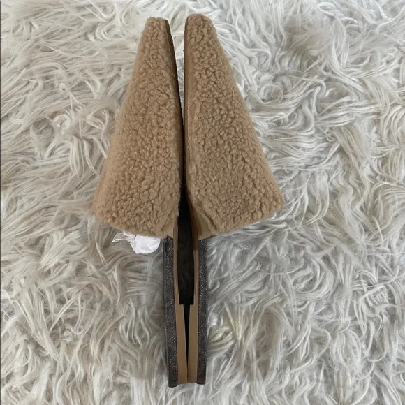 MICHAEL MICHAEL KORS Renee Pointed Toe Slip On Faux Fur Mule Slippers Shoes 10 - Picture 9 of 13